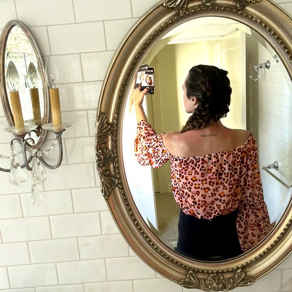 Off the shoulder, bell sleeve blouse - Picture 2 of 4